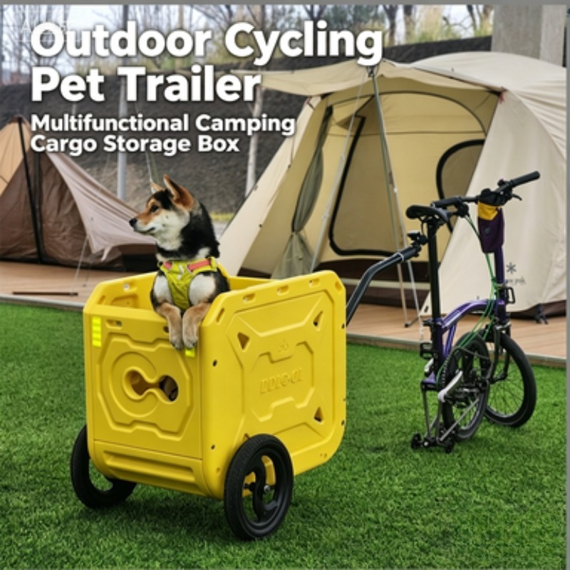 Outdoor Camping Trolley - กล่องเก็บของอเนกประสงค์พับได้สำหรับจักรยาน ZONGYAN สำหรับการปั่นจักรยาน ตั้งแคมป์ ขนสัตว์เลี้ยง กล่องเก็บของสำหรับรถเข็นบรรทุกสินค้ากลางแจ้ง