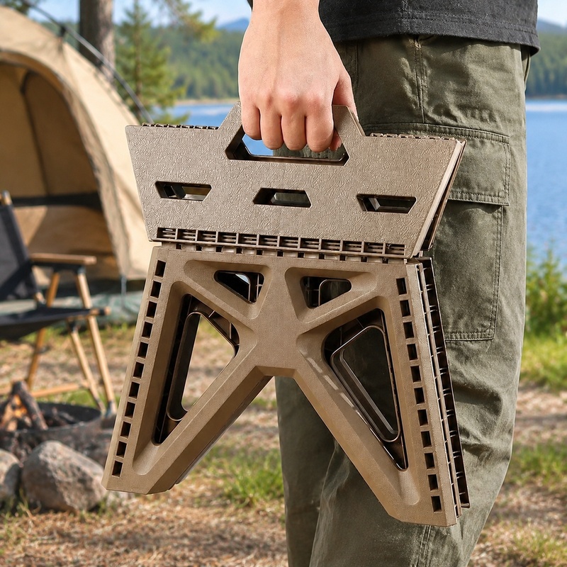 Outdoor Camping Rugs - เก้าอี้พับแบบพกพา รองรับน้ำหนักได้ดี โครงสร้างแข็งแรงทนทาน เหมาะสำหรับกิจกรรมกลางแจ้ง ตกปลา ตั้งแคมป์