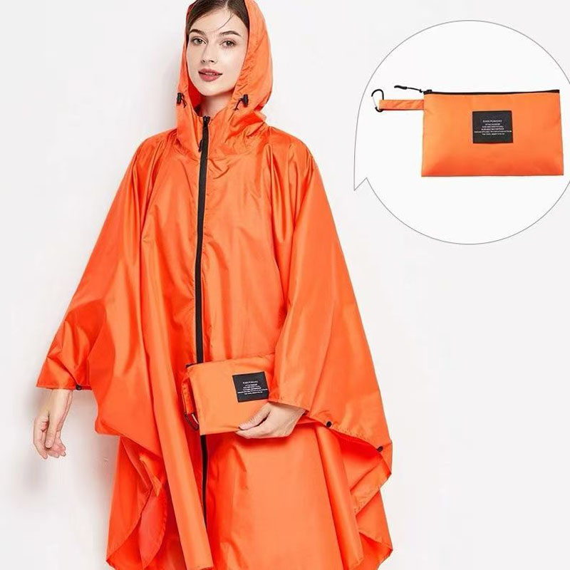 เสื้อกันฝนลายดอกไม้หลากสีสำหรั - Camping Rain Poncho บทวิจารณ์และราคา