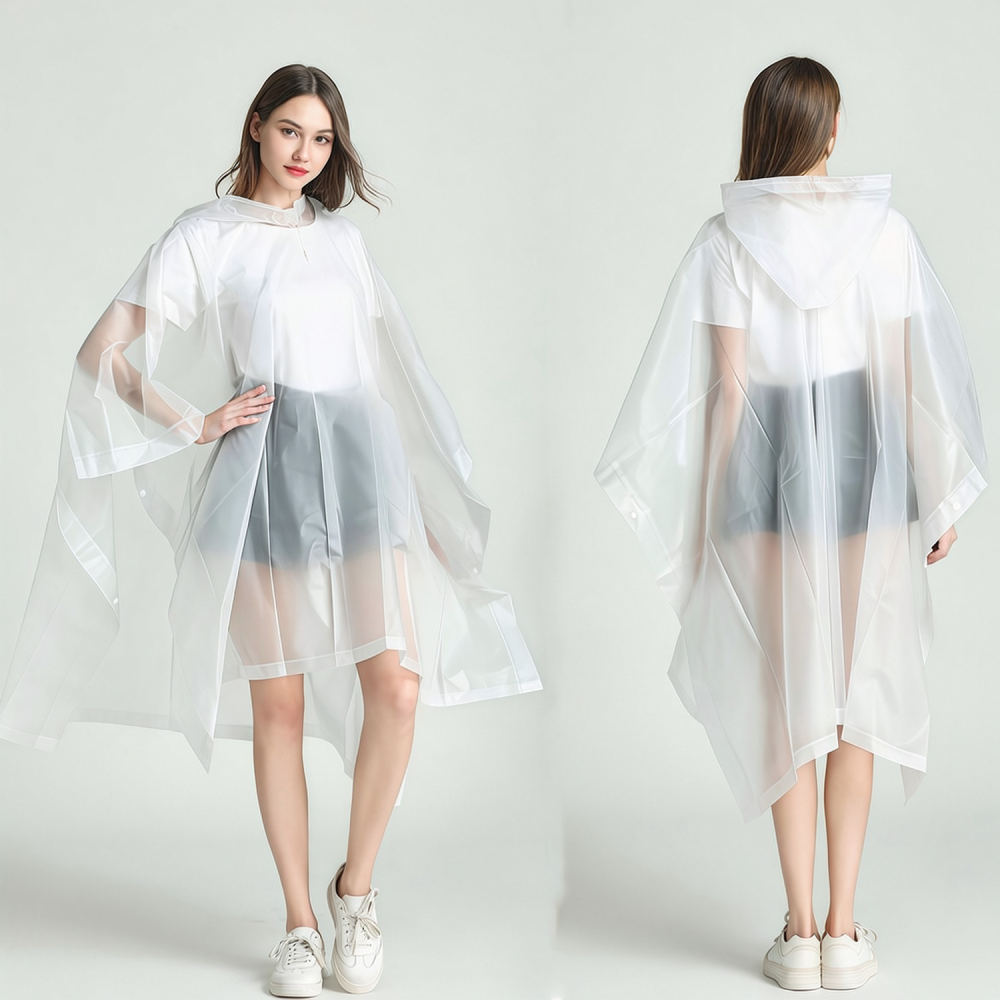 เสื้อกันฝนแบบพกพาสำหรับแคมป์ปิ - Camping Rain Poncho บทวิจารณ์และราคา