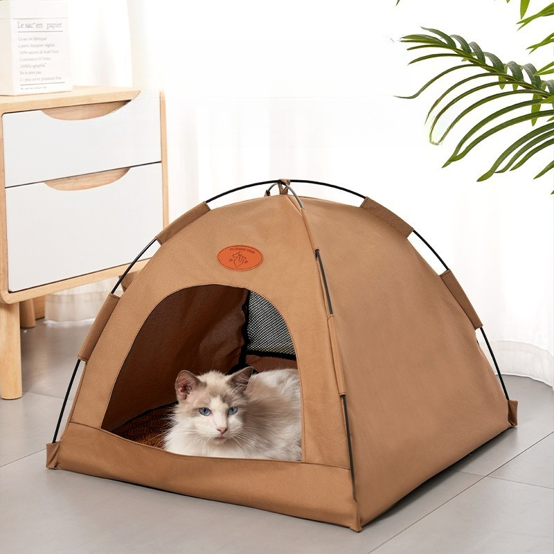 เต็นท์แมวพับได้ 4 ฤดูบ้านสัตว์ - Outdoor Camping Dog Bed บทวิจารณ์และราคา