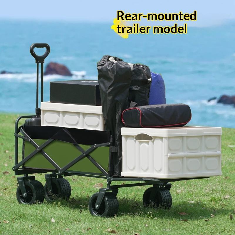 รถเข็นอเนกประสงค์แบบพับได้ 4 ล - Outdoor Camping Trolley บทวิจารณ์และราคา