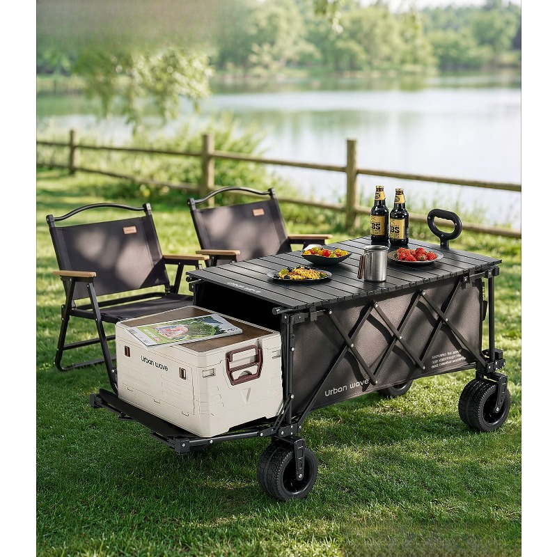 รถเข็นแคมป์ปิ้งพับได้ รถเข็นอเ - Outdoor Camping Trolley บทวิจารณ์และราคา