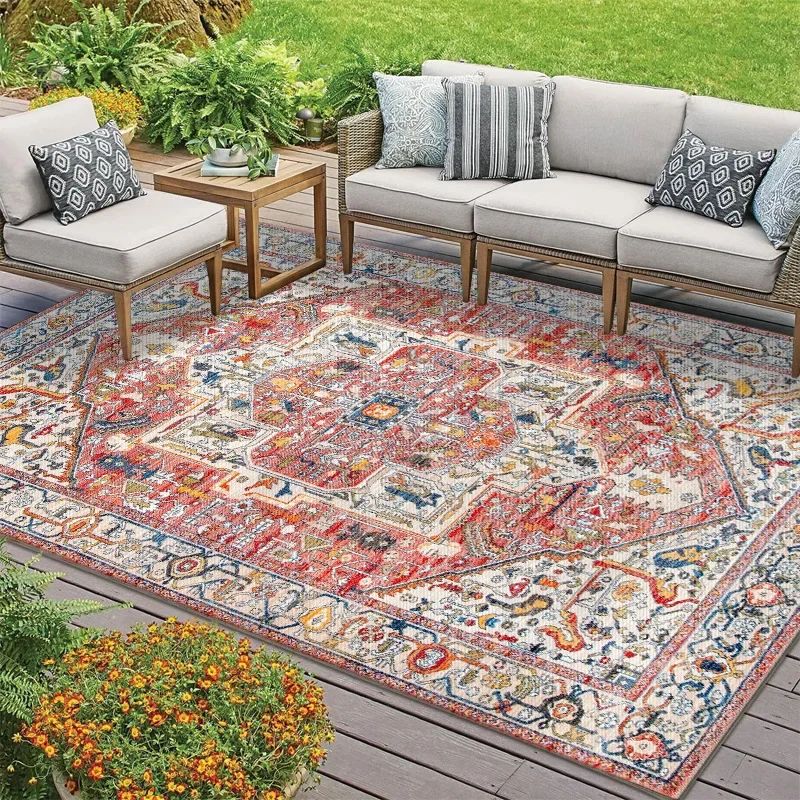 พรมกลางแจ้งสไตล์โบฮีเมียน VIKA - Outdoor Camping Rugs บทวิจารณ์และราคา